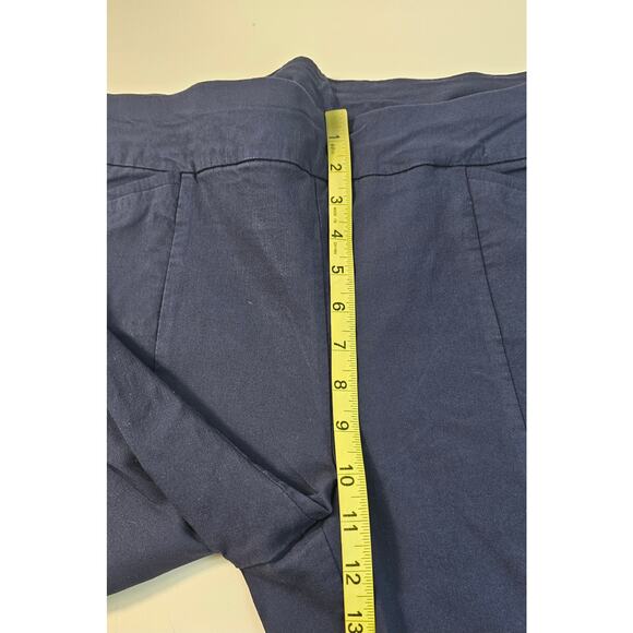 Fabulously slimming 3 short 16 PETITE blue pull on pants straight career casual - Picture 6 of 7